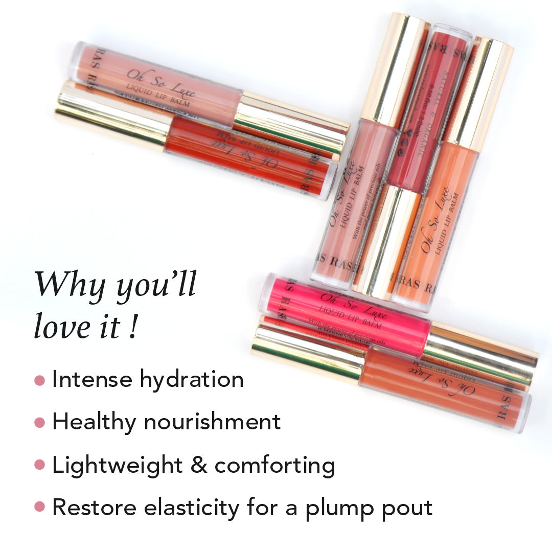 Oh-So-Luxe Tinted Liquid Lip Balm Oil - Rosy Nude